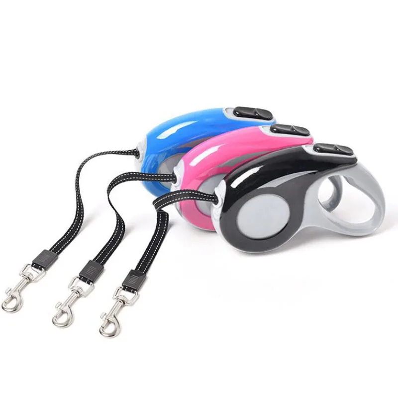 

3M-5M Dog Leash For Small Medium Dogs Durable Nylon Harness Retractable leash For Pet Supplier Automatic Retractable Leashes 389