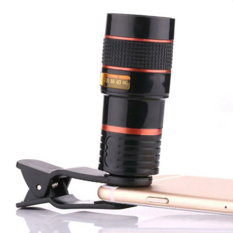 Lens 12x Optical Zoom Lens Telescope Monocular Practical For Mobile Cell Phone Camera For Game/Concerts/Tourism