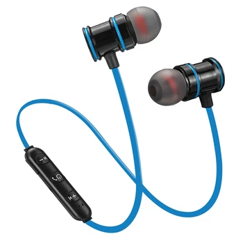 

netic Wireless Bluetooth 5.0 Earphone Sports Neck Hanging Stereo Earpiece Ipx5 Waterproof Running Headset With Mic For Phone(