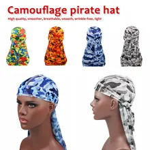 Унисекс Камуфляжный пиратский кружевной головной убор для езды на велосипеде, с принтом бандана, головной убор, Женская эластичная хиджаб для мужчин