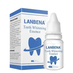 LANBENA отбеливающая эссенция зубов Гигиена полости рта Очищающая сыворотка удаляет пятна налета отбеливание зубов стоматологические