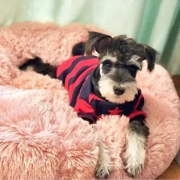 

Long Plush Round Kennel Creative Kennel Cats Litter Deep Sleep Plush Practical Durable Portable Nests
