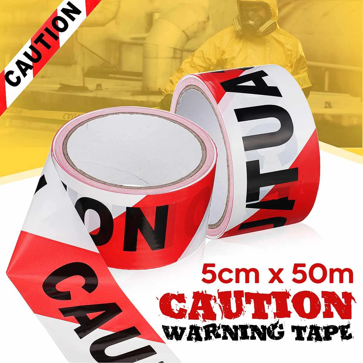 Warning Tape Waterproof Anti Slip Scratch Sticker Caution Adhesive Safety Tape
