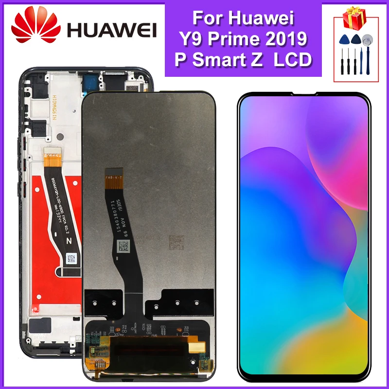 ЖК дисплей с дигитайзером сенсорного экрана для Huawei P Smart Z запасные части Y9 Prime