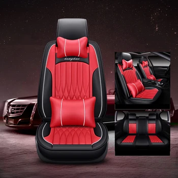 

WLMWL Universal Leather Car seat cover for Ford all models focus fiesta ranger kuga mondeo fusion explorer s-max car styling