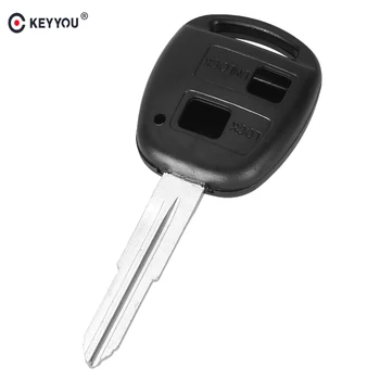 

KEYYOU Replacement 2 Button Remote Key Fob Car Key Shell For Toyota RAV4 Corolla Yaris Key Auto Key Case With TOY41 Blade