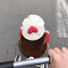 Г. Зимние шерстяные береты для маленьких девочек, детская Шапка-бини с объемным сердцем, с изображением французского художника, с плоским верхом, теплые шапки для детей