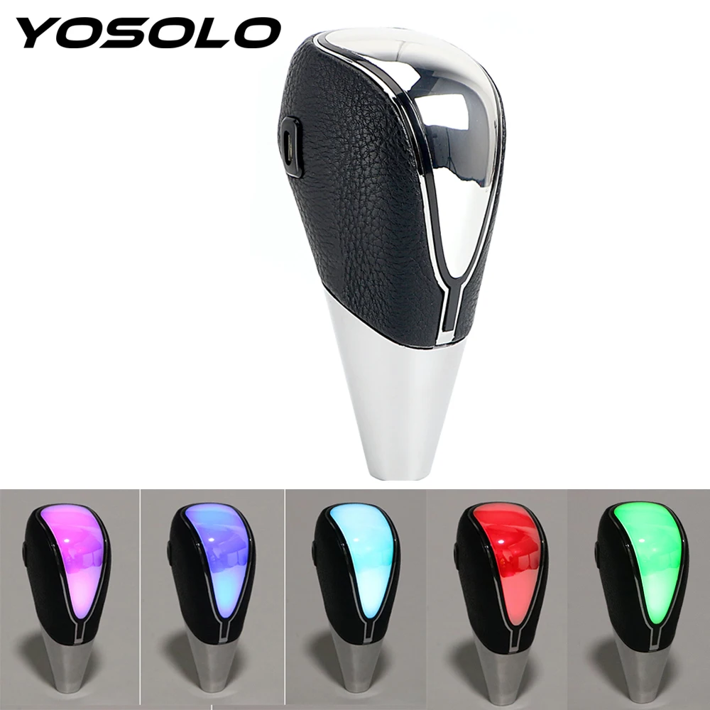 

YOSOLO Touch Motion Activated Auto Gear Shift Knob LED Car Shift Knob Car-styling Universal Car Automatic Gear