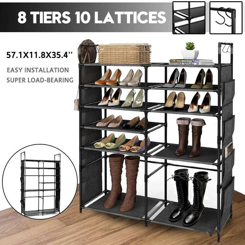 Zapatero sencillo multicapa, organizador de zapatos para ahorro de espacio, fácil de instalar, mueble de para el hogar, armario para zapatos|Zapateros| - AliExpress