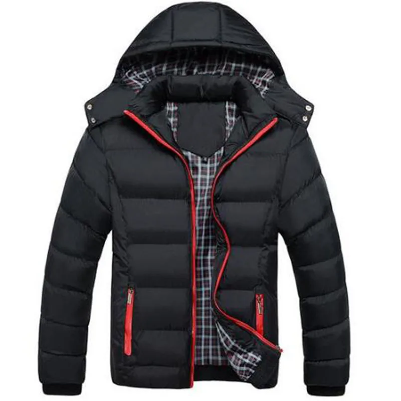 2019 New Men Winter Jacket Coats Quality Cotton Padded Hooded Wadded Thick Warm Outerwear Casual Male Parkas Casaco Masculino