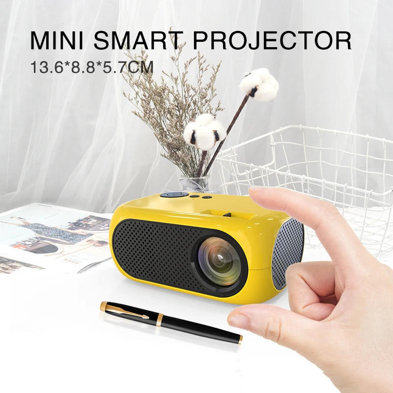 Salange M24 Mini Projector LED Portable Beamer Compatible HDMI USB 640*480P Support 1080P Video Projetor Kids Gift portable projector