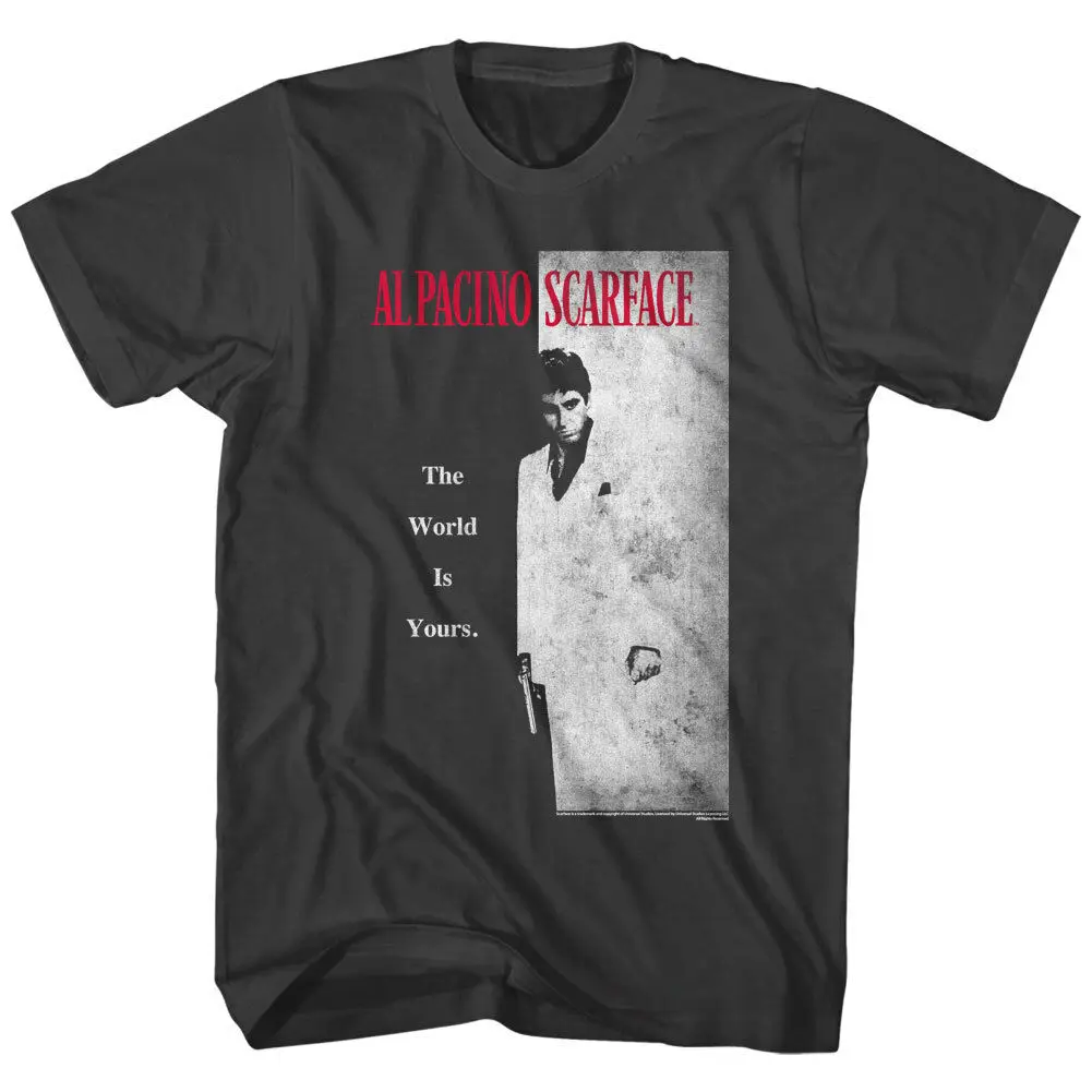 Винтажный кинопостер Scarface Al Pacino Мужская футболка кубинский гангстер Тони