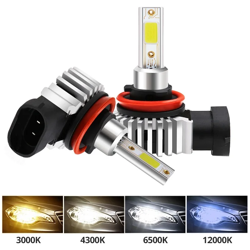 2pcs 60W 12000LM Car LED Headlight Bulbs H11 H8 9006 HB4 9005 HB3 H4 H7 H9 H1 Mini Headlight Kit for High/Beam Bulb Fog Light D9 led car lights,led lights,led bulbs,led headlights,led car headlights,car headlamps,hid headlight bulbs
