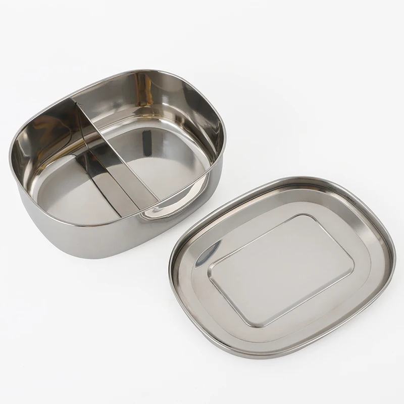 

Food Grade 304 Stainless Steel Square Lunch Box Multi-grain Buckle Bento Box Japanese Student Lunch Box Christmas Gift