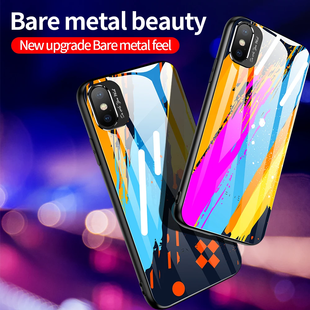 Роскошный чехол для телефона iPhone 6 6S Plus 7 8 из закаленного стекла X XR XS Max 11 Pro MAX| |