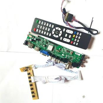 

For B133XW02 V.0/V1/V2 LVDS 40-Pin 1366*768 DVB digital display HDMI VGA USB AV TV 3663 universal LCD Controller board DIY Kit