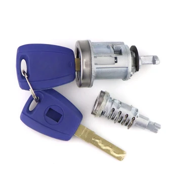 YIQIXIN Set di serrature per accensione auto a 2 chiavi per Fiat Ducato SIP22 lama Peugeot Citroen Cargo Punto chiusura cilindro con serratura bagagliaio - YIQIXIN Set di serrature per accensione auto a 2 chiavi per Fiat Ducato SIP22 lama