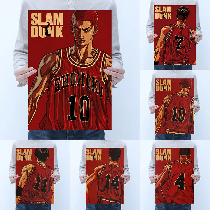 Mling 1 шт. Slam Dunk Master Ретро бумажный постер Настенная живопись Домашнее общежитие