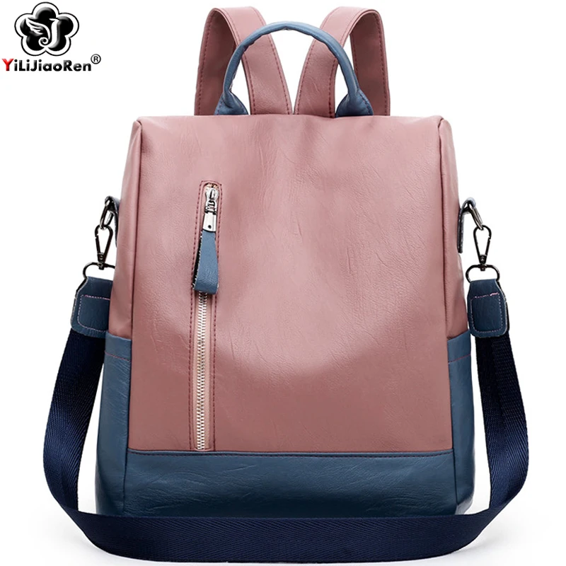 Mochila anti-roubo para mulheres, Sacos escolares grandes para adolescente, Bolsa de ombro feminina, Moda feminina