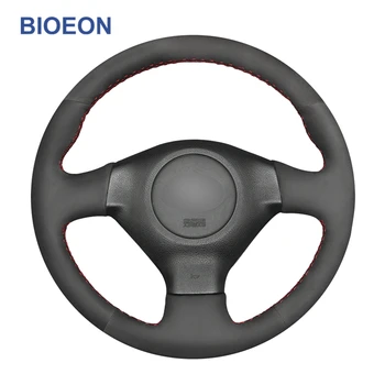 

Hand Sewing Black Synthetic Suede Car Steering Wheel Covers for Subaru Forester Legacy Impreza WRX (WRX STI) Outback Saab 9-2X