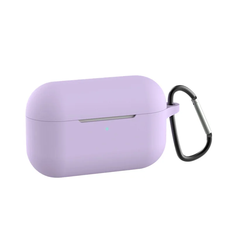 Мягкий силиконовый мини-чехол для Apple Airpods Pro противоударный чехол для Apple AirPods Pro Чехол для наушников s Для Air Pods3 протектор - Цвет: Violet