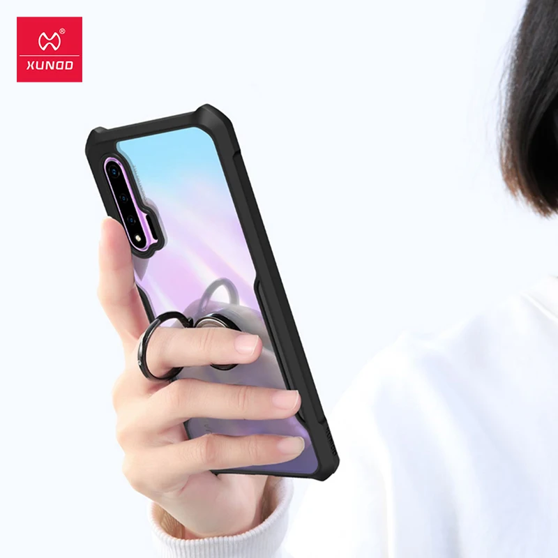 Чехол Xundd для Huawei P40 Lite Nova 6 6SE 7i противоударный прозрачный силиконовый чехол