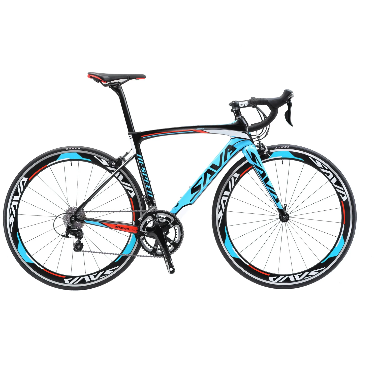 SAVA Bici Da Strada 700c del Carbonio Della Bici Della Strada del Carbonio  di Velocità Della Bicicletta Della Strada Della Bici del Carbonio con  SHIMANO 105 R7000 UE Le Tasse di trasporto