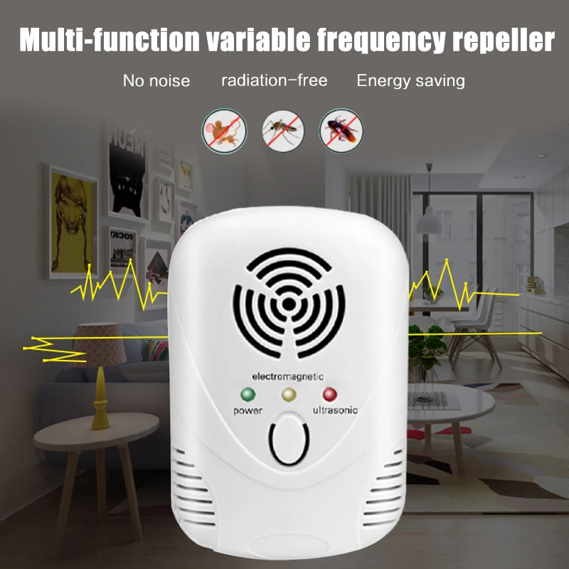 

Mouse Expeller Oval Pests Pest Control Anti-Mosquito Device Mosquito Dispeller Ultrasonic Insect Ultrasound Killer Repeller
