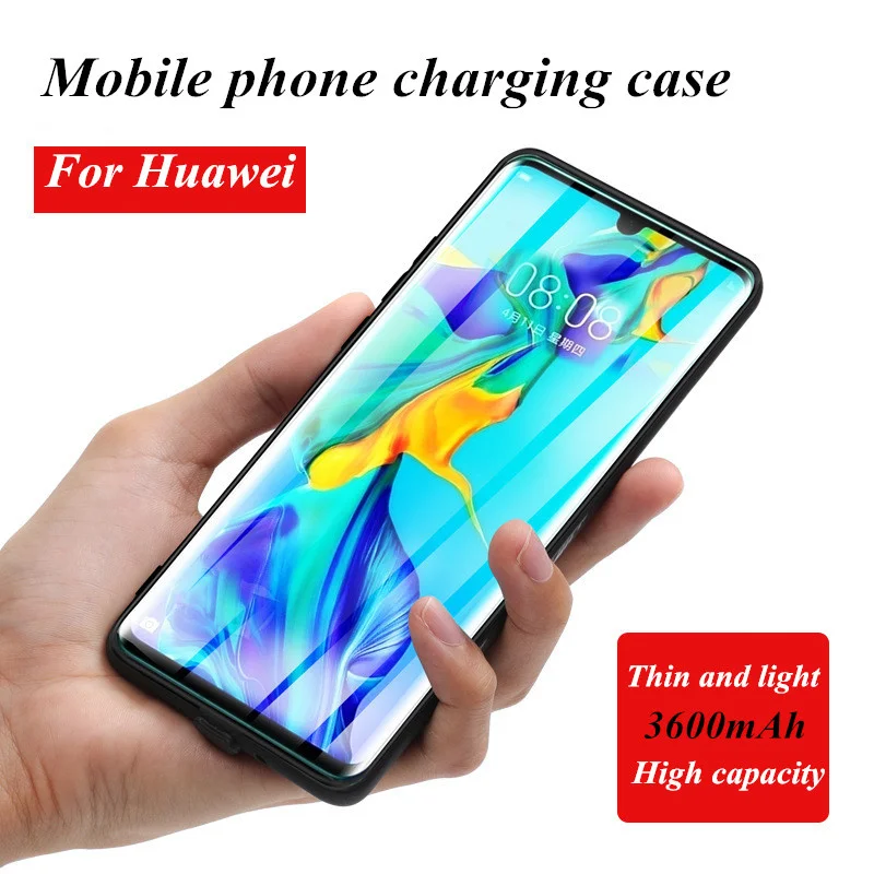 Расширенный контейнер для аккумуляторных батарей для huawei P30 портативный банк питания для huawei P30 Pro внешний аккумулятор зарядное устройство чехол 3600 мАч