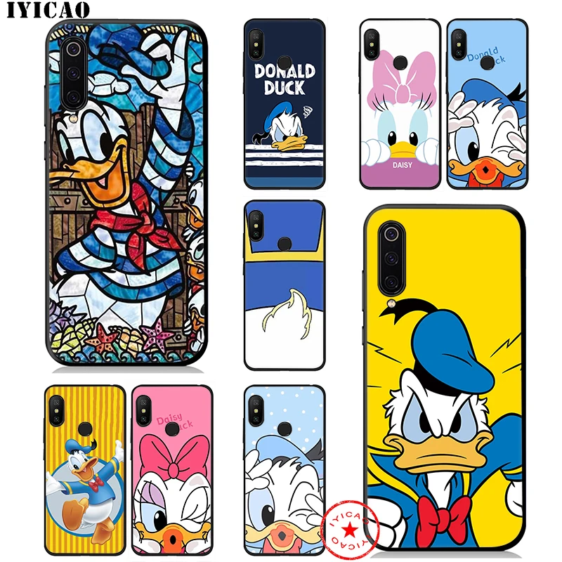 Милый мягкий чехол IYICAO с Дональдом Даком для Xiaomi Mi 10 A3 A2 Lite A1 CC9 CC9E 9T 9 8 6 SE Pro F1 Max 3 5X 6X