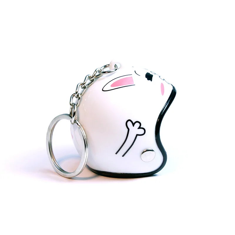Creative Motorcycle Safety Helmet Keychain Car Superhero Cartoon Key Ring Gift Jewelry