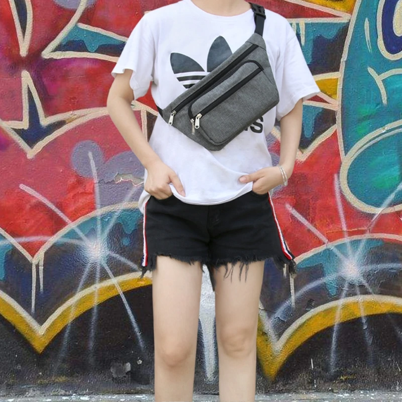 Vilead Waterproof Oxford Women Running Bag Outdoor Sports Fitness Waist Bag Multi-functional Cellphone Cards Holder Chest Bag