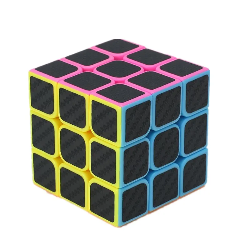 Z cube волшебный куб 3x3x3 наклейки из углеродного волокна Профессиональный скоростной куб головоломка куб игрушки для детей и взрослых