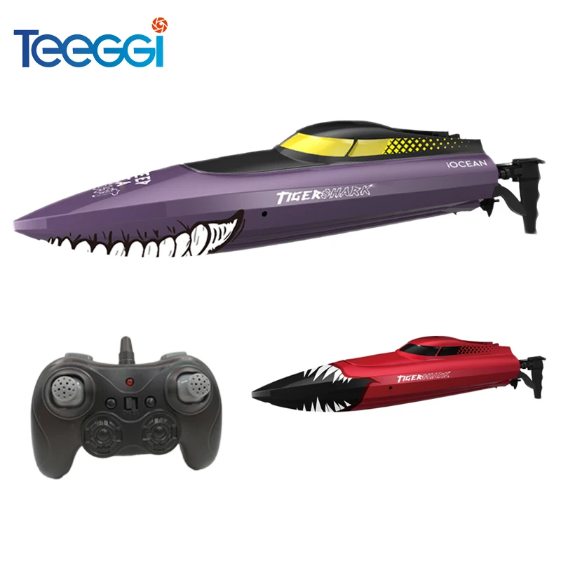 Teeggi 2 4G мотор-щетка Электрический RC лодки умный пульт дистанционного управления