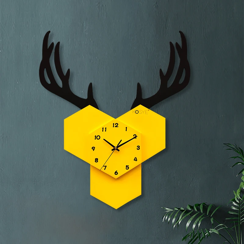 

Nordic Silent Wall Clock Living Room Home Fashion Wall Clock Minimalist Decoration Relogios Parede Personality Large Clock 6DJ12