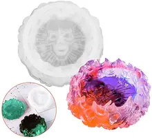 1pcs epoxy resin mold parts skull ashtray resin silicone mold 3D creative skull ashtray resin craft jewelry tools