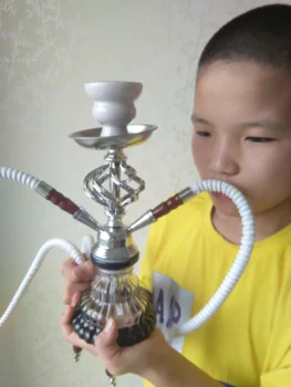 

Hookah Set,Shisha Double Tube Hookah,Accessories for Cigarettes And Tobacco,Nicotine-Free Tobacco Substitute