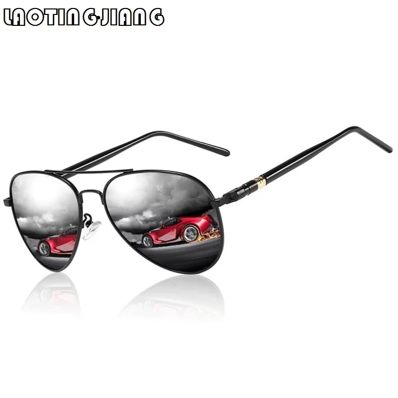 Gafas de sol polarizadas clásicas para hombre y mujer, anteojos de sol de diseño de marca de lujo, gafas de sol de Metal Vintage para conducir, piloto y Pesca