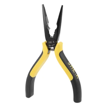 

uxcell Needle Nose Pliers 6-Inch with Side Cutter, Forged from Chrome-Vanadium Steel, Black Phosphate