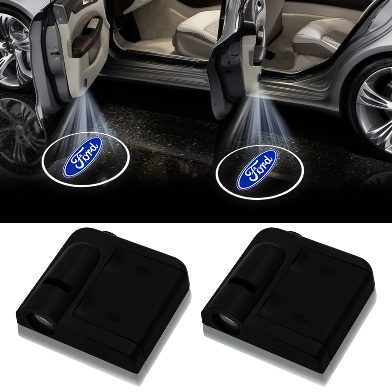 

2x NEW Wireless Projector LED Door Welcome Light Shadow Car Logo Light for Ford 2 3 4 Mk2 Mk3 Mk4 Mk5 Ranger Fiesta Car-Styling