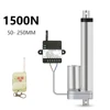 12V Linear Actuator + RF Remote Control Metal Gear Linear Motor 50mm 100mm 150mm 200mm 250mm Stroke Moving Distance 1500N 30W ► Photo 2/6