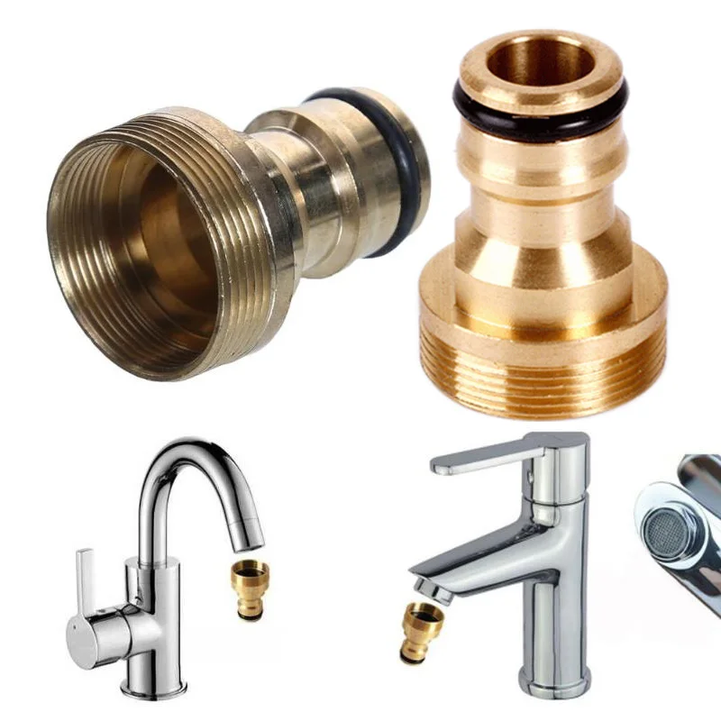 Universal Pipe Joiner Fitting Premium Brass Linking Watering Faucet