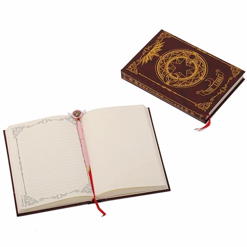 Аниме Cardcaptor Sakura notebook Captor Sakura CERBERUS Clow Libra узор звезда Clow Magic notebook дневник для друга подарок