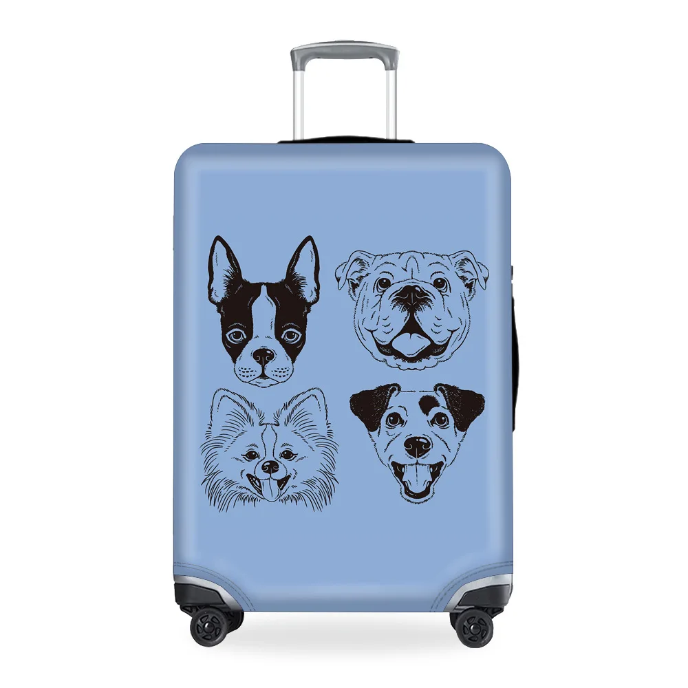 Аксессуары для путешествий 3D чехол для багажа защитный чехол креативный Kawaii Dog водонепроницаемый эластичный чехол для чемодана применение 18-32 дюймов XL