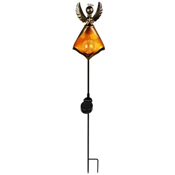 

LED Solar Flame Light Metal LED Garden Light Flame Effect Lamp Waterproof Landscape Outdoor Lights Practical