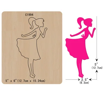 

New girl princess Wooden die Scrapbooking C1994 Cutting Dies
