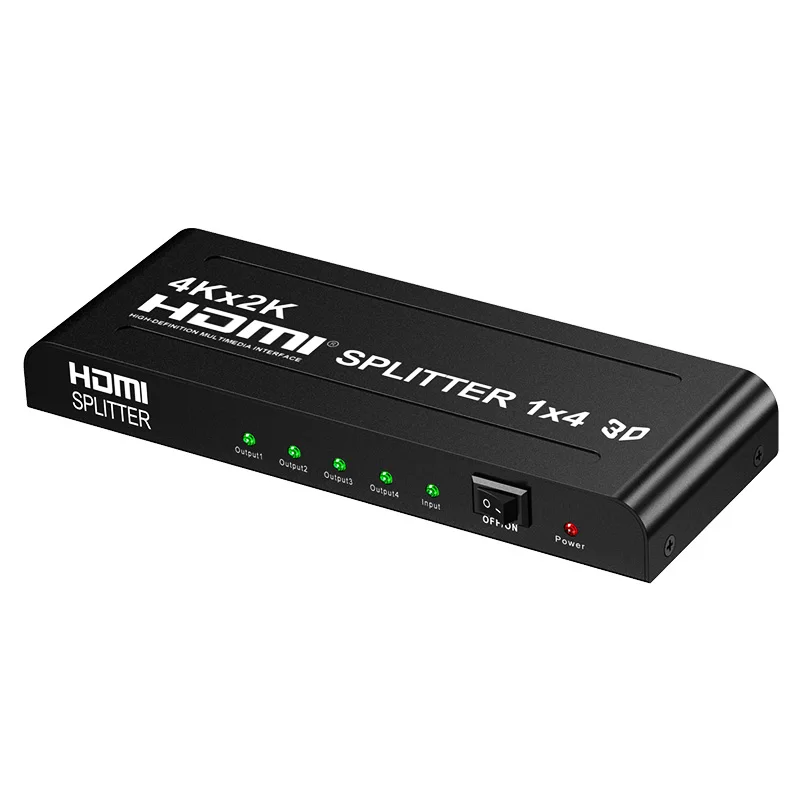 

Full HD 1080P 4K HDMI Splitter 1 en 4 HDMI Splitter 1x4 HDMI amplificador de seÃ±al mÃºltiples pantalla HDTV DVD PS3 Xbox