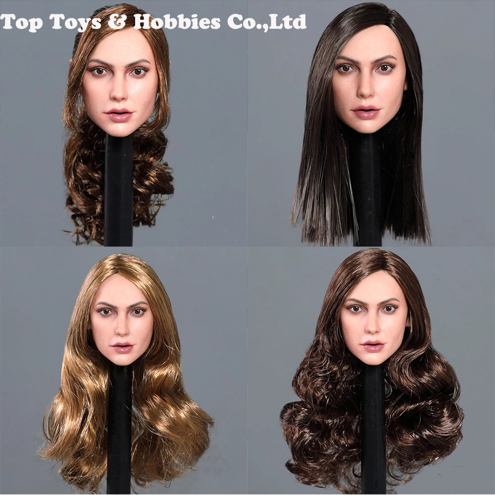 KUMIK 1//6 Black Hair Female Head sculpt KM13-11 For 12/'/' Female Figure Body