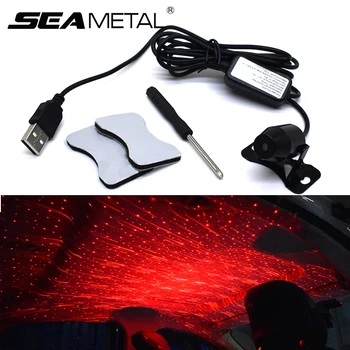 

Car Ambient Light Atmosphere Lamp USB LED Starry Decorative Light Auto Interior Star Decoration Lights Car Assembly Auto Styling
