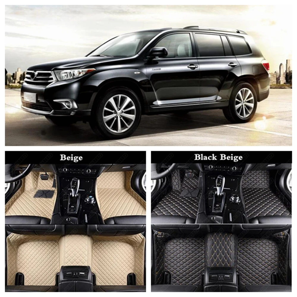 Коврики на пол автомобиля для Toyota ключ Yaris Tundra FJ Cruiser CROWN 86 Camry Avalon Corolla Land RAV4 Runner Prado